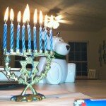 Oh yeah, and as for Chanukah? We actually made it through all eight nights! Thank you, iPhone, for capturing this moment, haha.